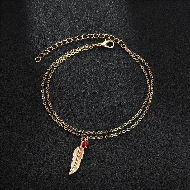 Wholesale Chain Anklet on the Leg Foot Bracelet Women Simple Slim Adjustable Wire Ankle Summer Beach Jewellery