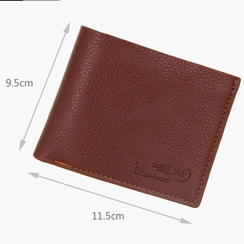 Men wallets high quality slim card photo holder coin pocket