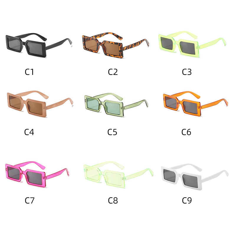 Superhot Eyewear 15634 Retro Vintage Sun Glasses Cheap Plastic Rectangle Sunglasses