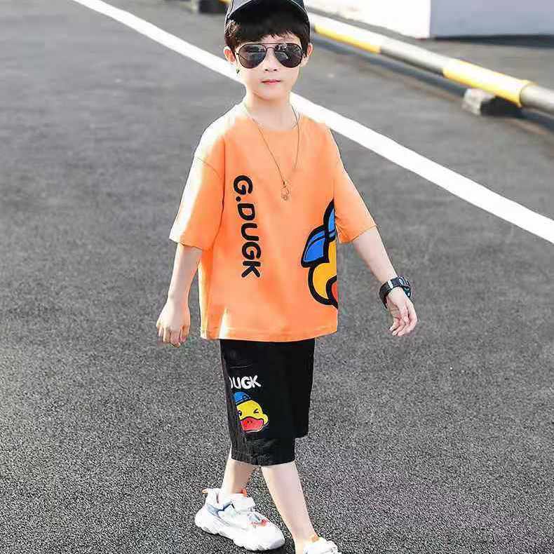 New Boys Summer Clothes Sports Suit Teenage Boys Short-Sleeve and Short Pants Children Casual Tracksuit for Boy Kids Clothes Set