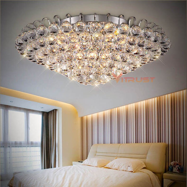 K9 Crystal LED Ceiling Light Fixture for Home Indoor Lighting Lustre De Cristal