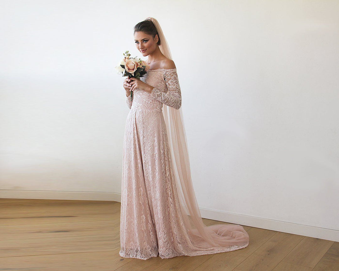 Blush  Tulle Veil #4024