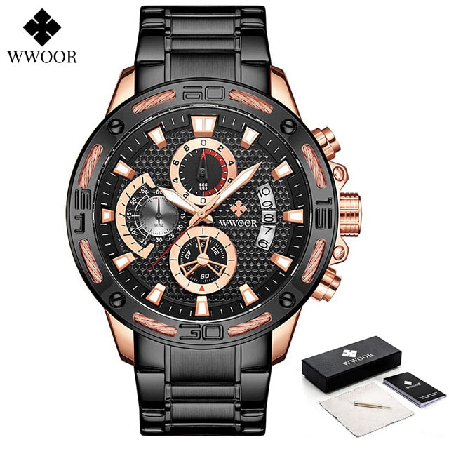 New men watches top brand luxury gold quartz