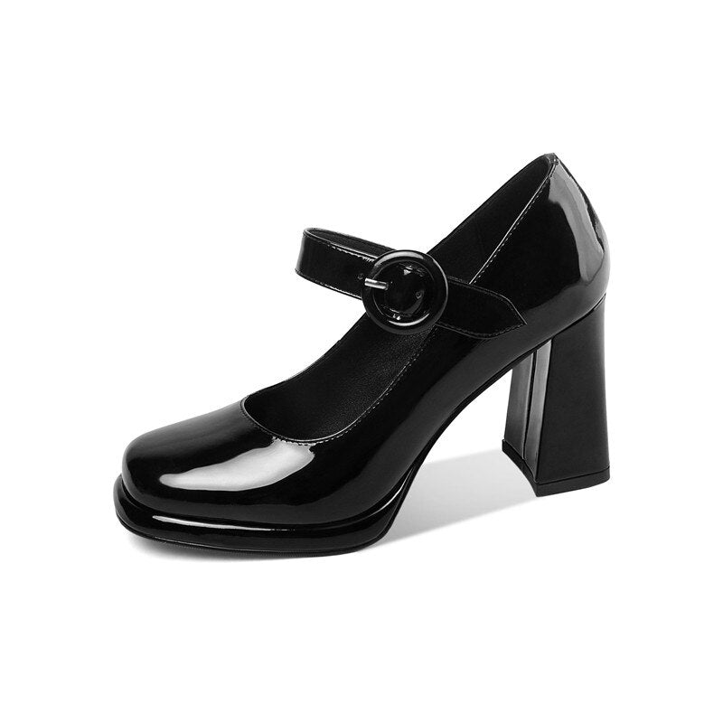 High quality Apparel & Accessories > Shoes pumps elegant high heels square toe