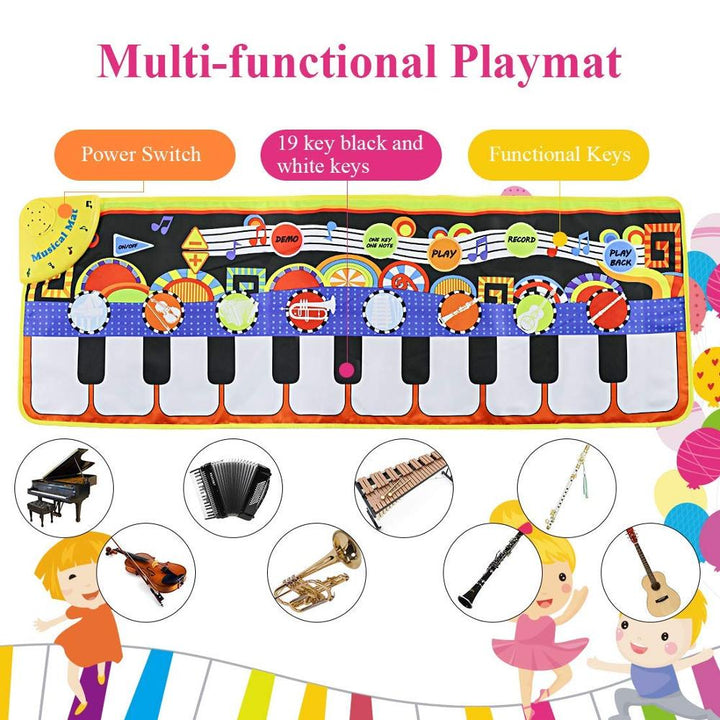 110x36cm baby play mat toy musical instrument game carpet toys educational