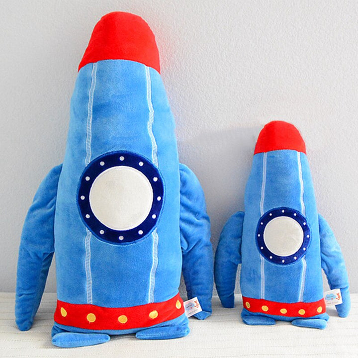 Simulation Plush Cat Rocket Airplane Toy Stuffed Lifelike Transportation Pillow Creative Boy Home Decor Toys for Children Gift