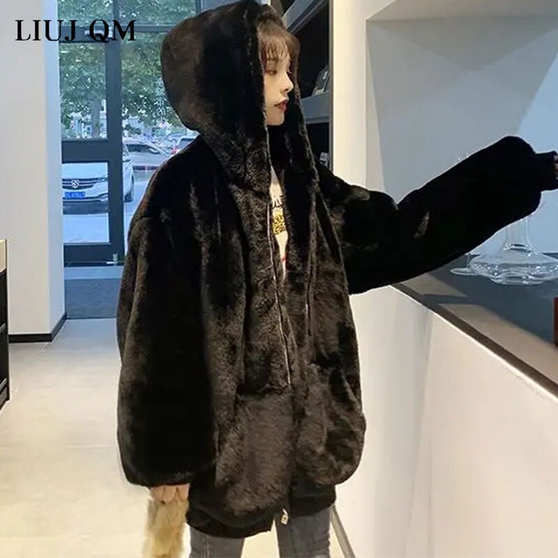 Winter thich warm fauz fur new fashion coat