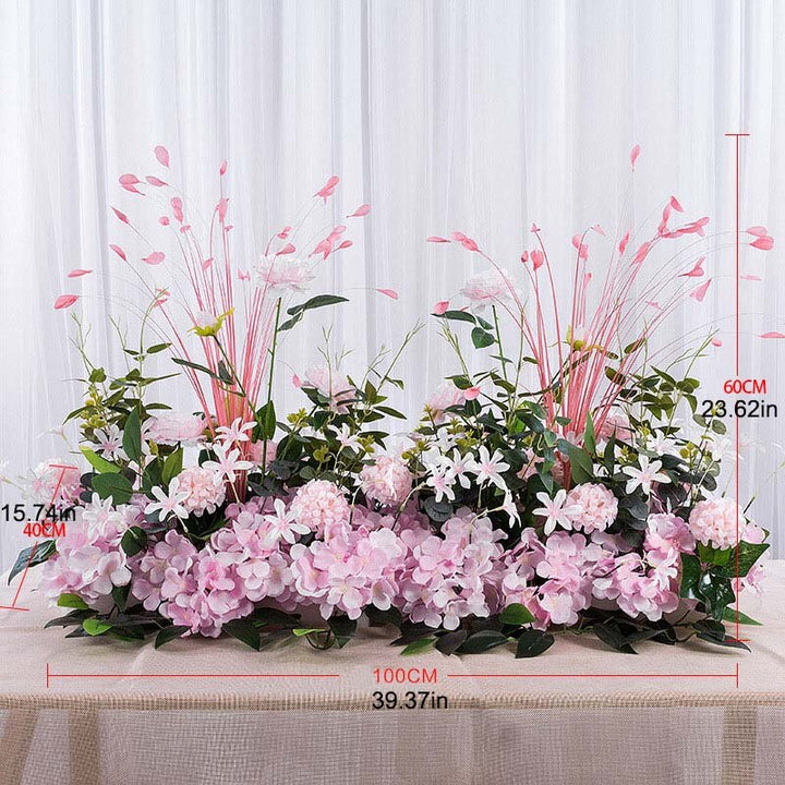 Artificial wedding flower wall backdrop arrangement silk rose peony arc decor