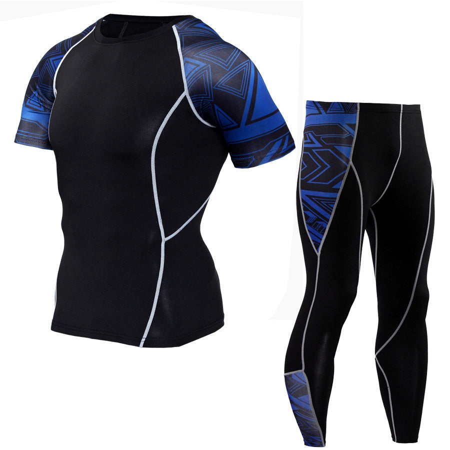 Men Sportswear Compression Sport Suits Quick Dry Running Sets Clothes Sports Joggers Training Gym Fitness Tracksuits Running Set