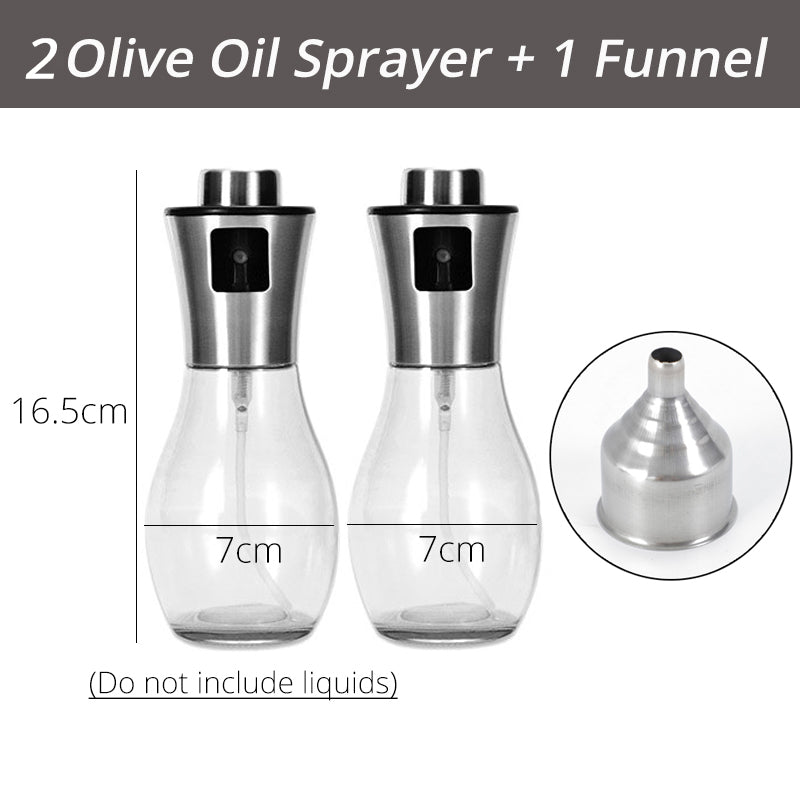 Olive oil sprayer dispenser vinegar glass bottle leak proof kitchen tools