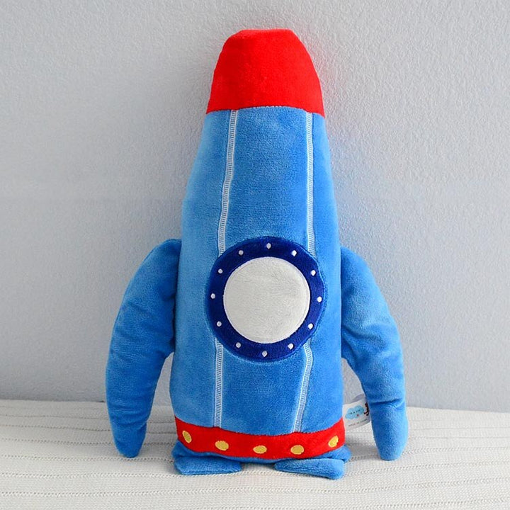 Simulation Plush Cat Rocket Airplane Toy Stuffed Lifelike Transportation Pillow Creative Boy Home Decor Toys for Children Gift