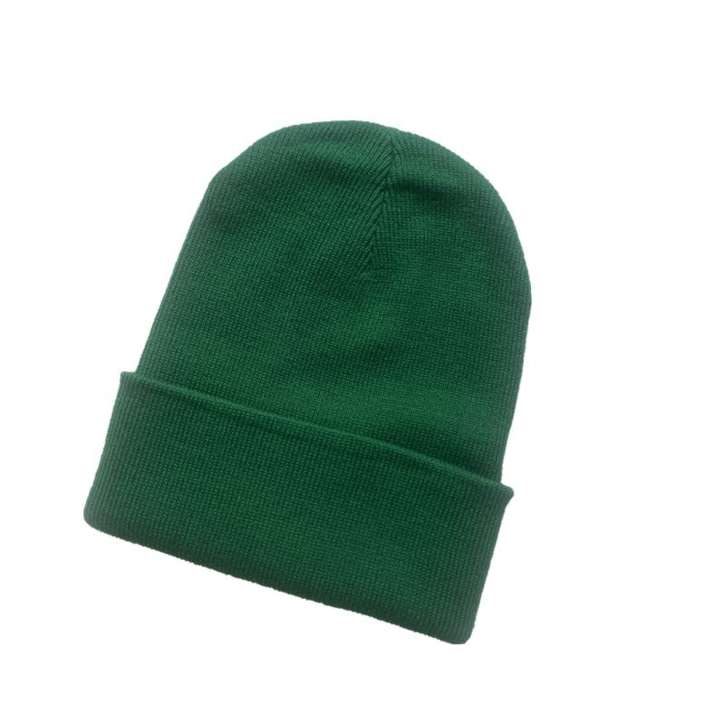 Unisex hats warm soft knitted acrylic hip hop caps-beanies