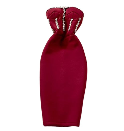 Womens sleeveless luxury party tube top dress clothes