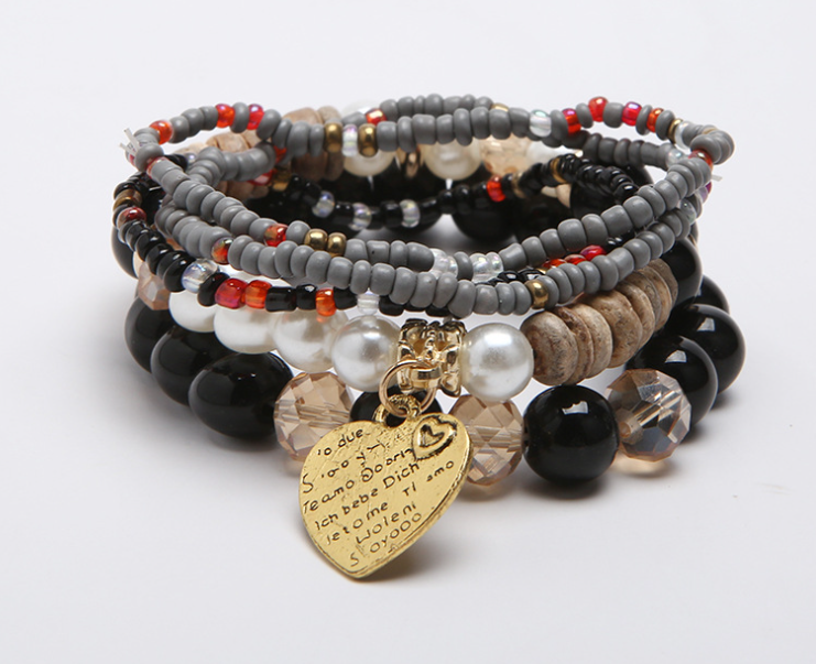 Multi-Layer Rice Beads Hand-Woven Original Bracelets Jewelry European and American Jewelry Wholesale