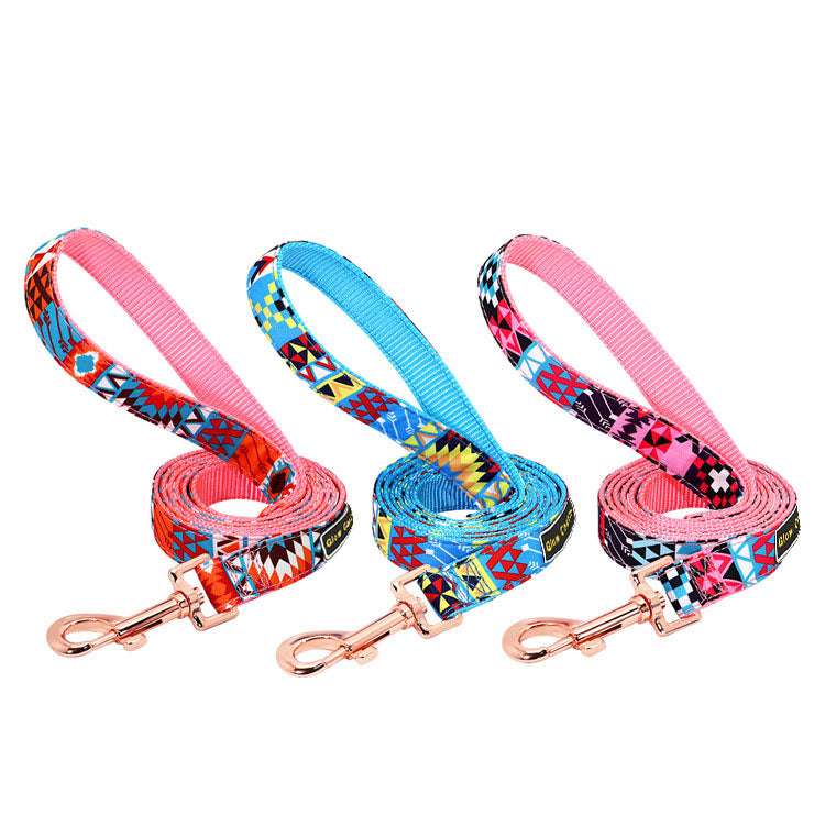 Hot sell ethnic style flower dog collar metal buckle with lettering