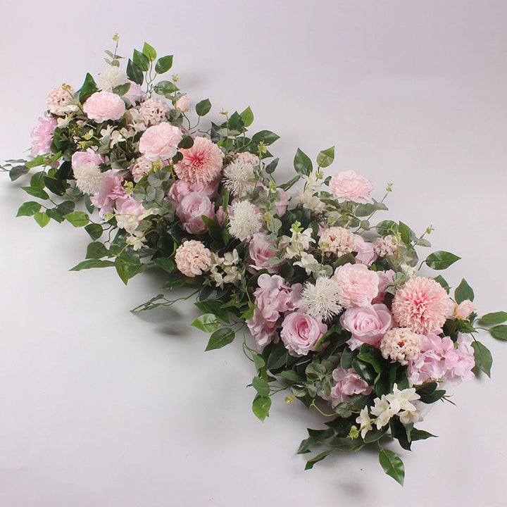 Artificial wedding flower wall backdrop arrangement silk rose peony arc decor