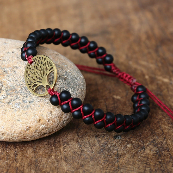 Handmade tree of life beads bracelet