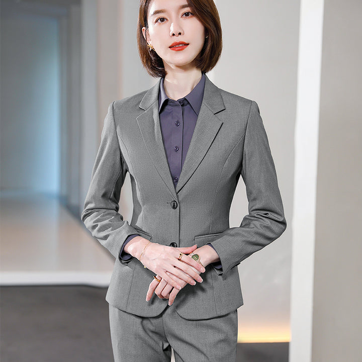 Wholesales 2 Piece Suit Fashion Business Formal Same Style for Men and Women Plus Size Men Pant Suit Jacket Office Work Blazer