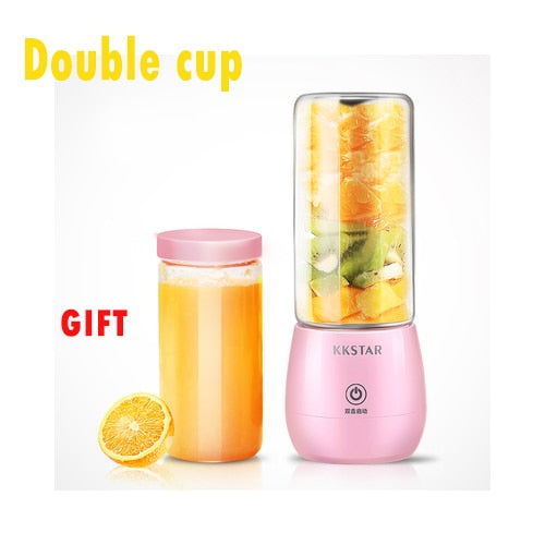 450ml USB Portable Rechargeable Blender Multi-Function Juicer Mini Juice Cup Food Soymilk Fruit Food Squeezer Kitchen Tool