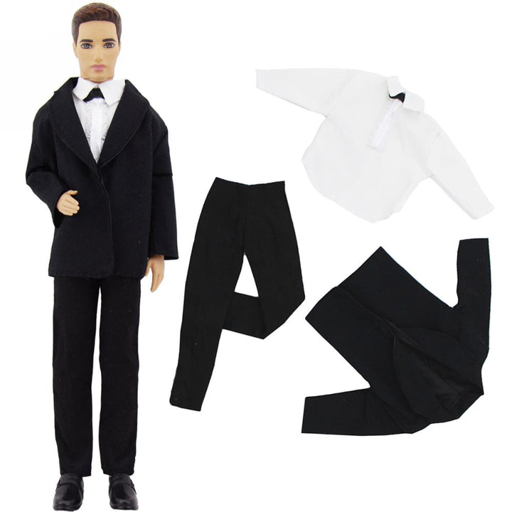 Handmade male barbie doll accessories mens outfit shirts coat trousers tuxedo