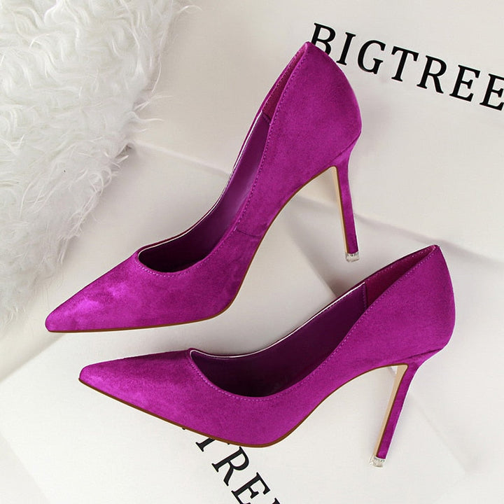 Women pumps fashion 9cm high heels Apparel & Accessories > Shoes pointed toe