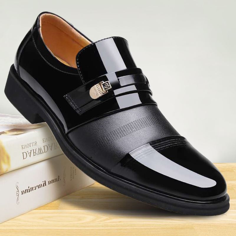 2021 New Hot-Selling Men's Leather Shoes Bright Leather Formal Fashion Business Men's Shoes Wholesale